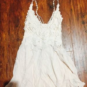 Romper dress low back embryo front